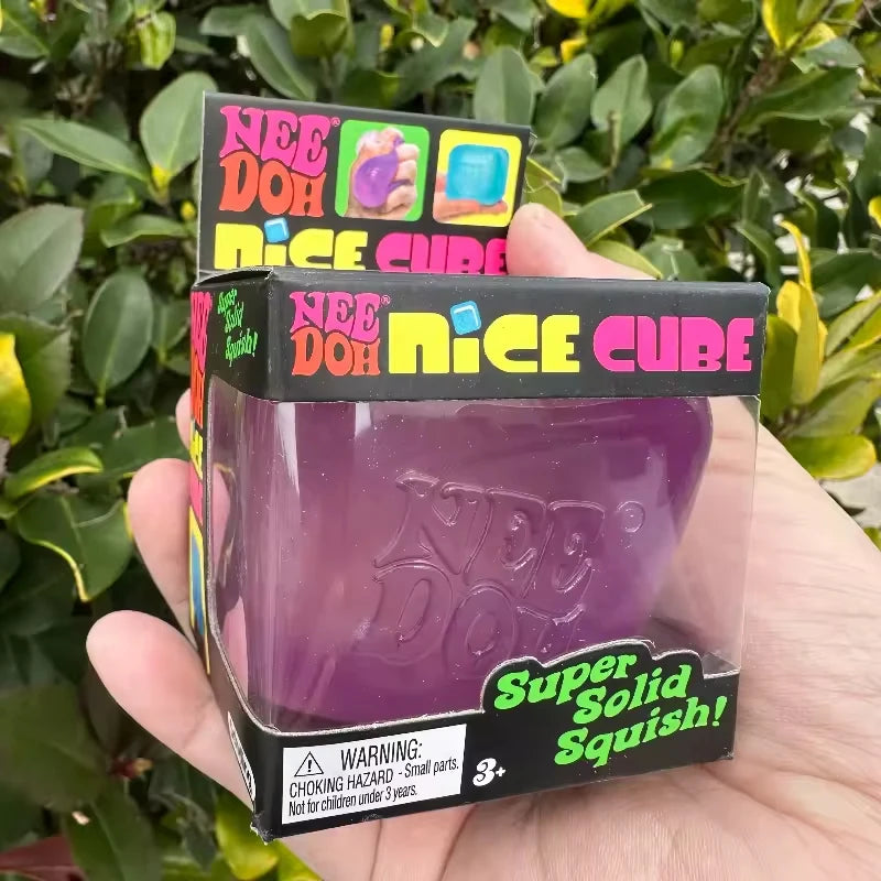 NEW Squishy Cube Fidget Toy –  Stress Relief,  Anxiety &  Focus  Booster, Soft Squeeze, Portable, Kids & Adults Fun, Sensory Toy