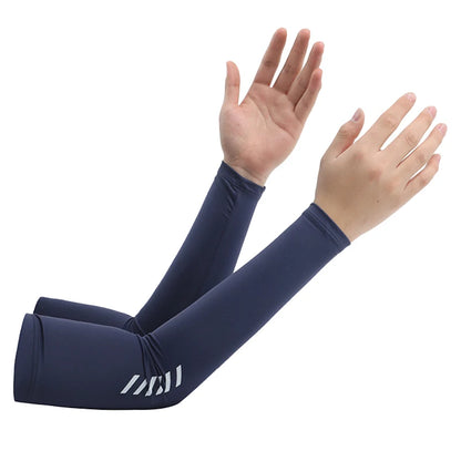 Sunscreen ice sleeves for men, ice silk gloves for summer, thin design, UV protection, driving and cycling, outdoor arm covers