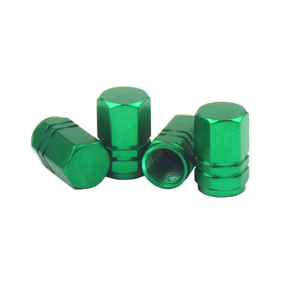 4Pcs Aluminum Tire Valve Caps Car Rim Plugs Tire Valve Cover valve stem Nipple Caps Motorcycle Car Wheel Plugs