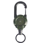 1/5Pcs Retractable Heavy Duty Carabiner Keychain Steel Wire Rope Spring Buckle Pull Reel Anti-theft Outdoor Sporty Key Ring Tool