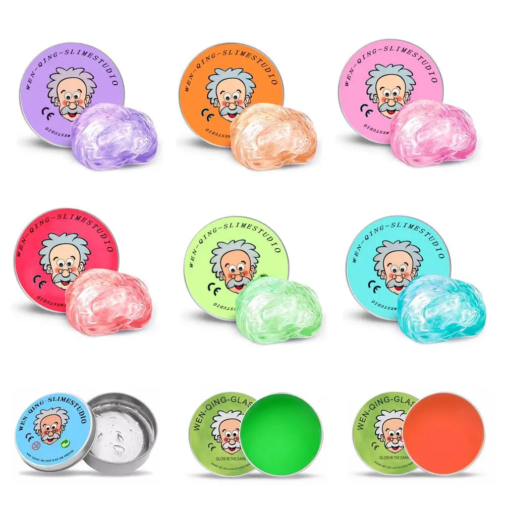 Lab Putty Crystal Clear Glass (1 Pack) Best Thinking Smart Crazy Stress Putty with Tin, Sensory & Bouncing Toy Children Gifts