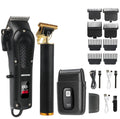 T9 Vintage Men's Electric Hair Clipper Beard Trimmer/Rechargeable Hair Cutting Machine With Nose Hair Trimmer Kit Boyfriend Gift