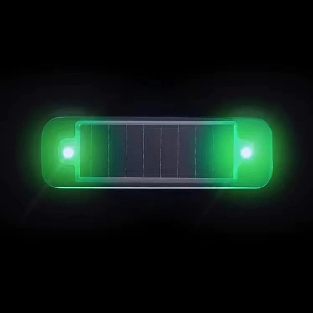 Mini LED Solar Power Car Warning Light Night Security Simulated Alarm Wireless Anti-Theft Caution Lamp Flashing Dummy Alarm Lamp