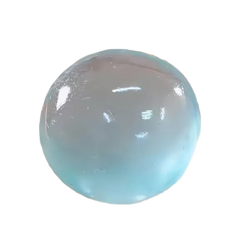 Maltose Squishy Toy Cute Mochi Anti Stress Fidget Toy Soft Simulated Bule/Pink Transparent Ball Quick-rebound Decompression Toy