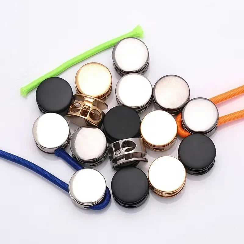 6-Pack No-Tie Shoelace Locks: Spring-Loaded & Easy Install for Athletic and Casual Shoes
