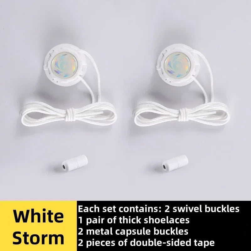 1 Pair of Sports Shoe Laces, Lace-free Swivel Buckle for Men and Women, Casual Lazy Shoes, Lace Accessories, Sports Shoe Laces