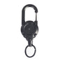 1/5Pcs Retractable Heavy Duty Carabiner Keychain Steel Wire Rope Spring Buckle Pull Reel Anti-theft Outdoor Sporty Key Ring Tool