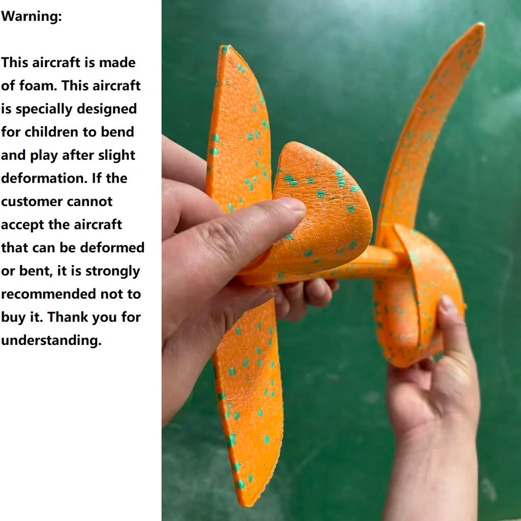 50CM Big Foam Plane Glider Hand Throw Airplane Light Inertial EPP Bubble Planes Outdoor Launch Toys for Boys Gift