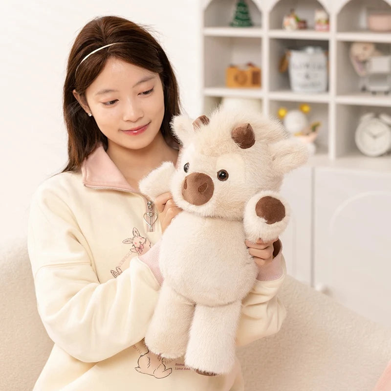 Creative Run Fast Series Plush Toys Cartoon Stuffed Animal Soft Cute West Highland calf Babys Appease Doll Pendat for Kid Gifts