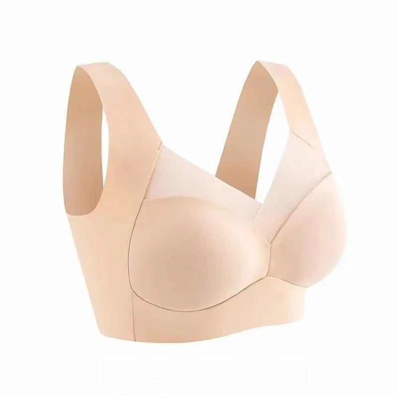 2026 New Women Lace Sport Bras Plus Size Seamless Bra Bralette Backless Lady Brassiere Vest Female Gathers Shock-Proof Wireless
