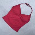 Adjustable Sports Strappy Top Women Backless Gym Top Built in Bra Yoga Clothing Sleeveless Shirts Workout Outfits Tank Top