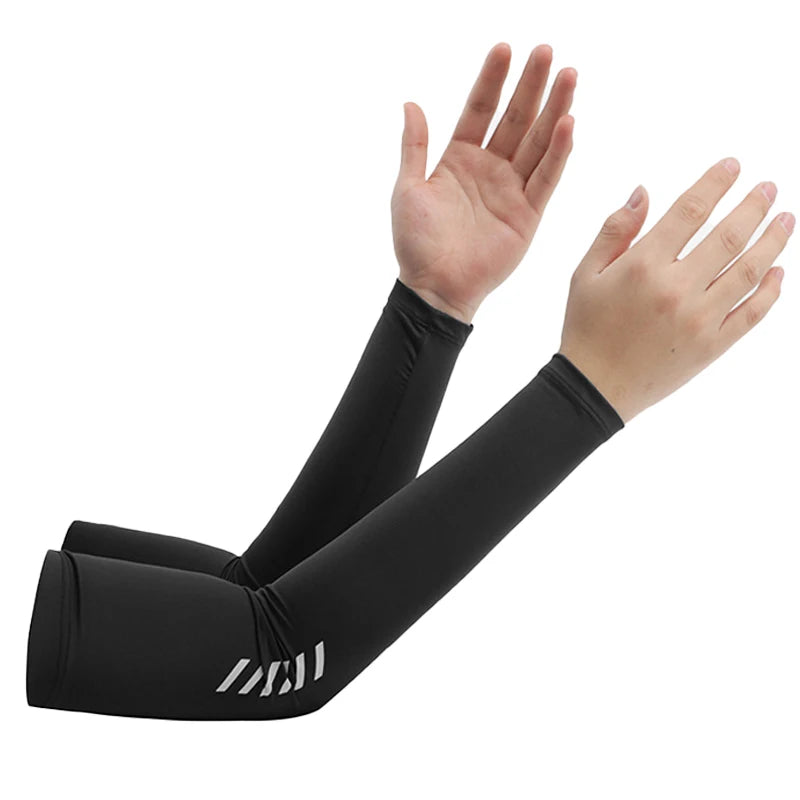 Sunscreen ice sleeves for men, ice silk gloves for summer, thin design, UV protection, driving and cycling, outdoor arm covers