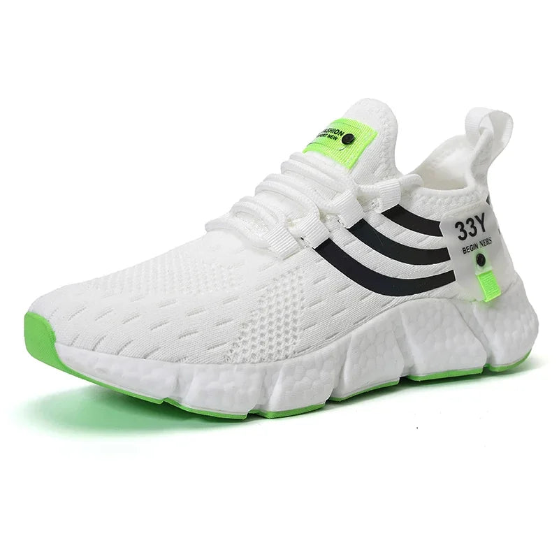 Men Casual Sport Shoes Breathable Lightweight Sneakers Outdoor Mesh Black Running Shoes Athletic Jogging Tenis Walking Shoes