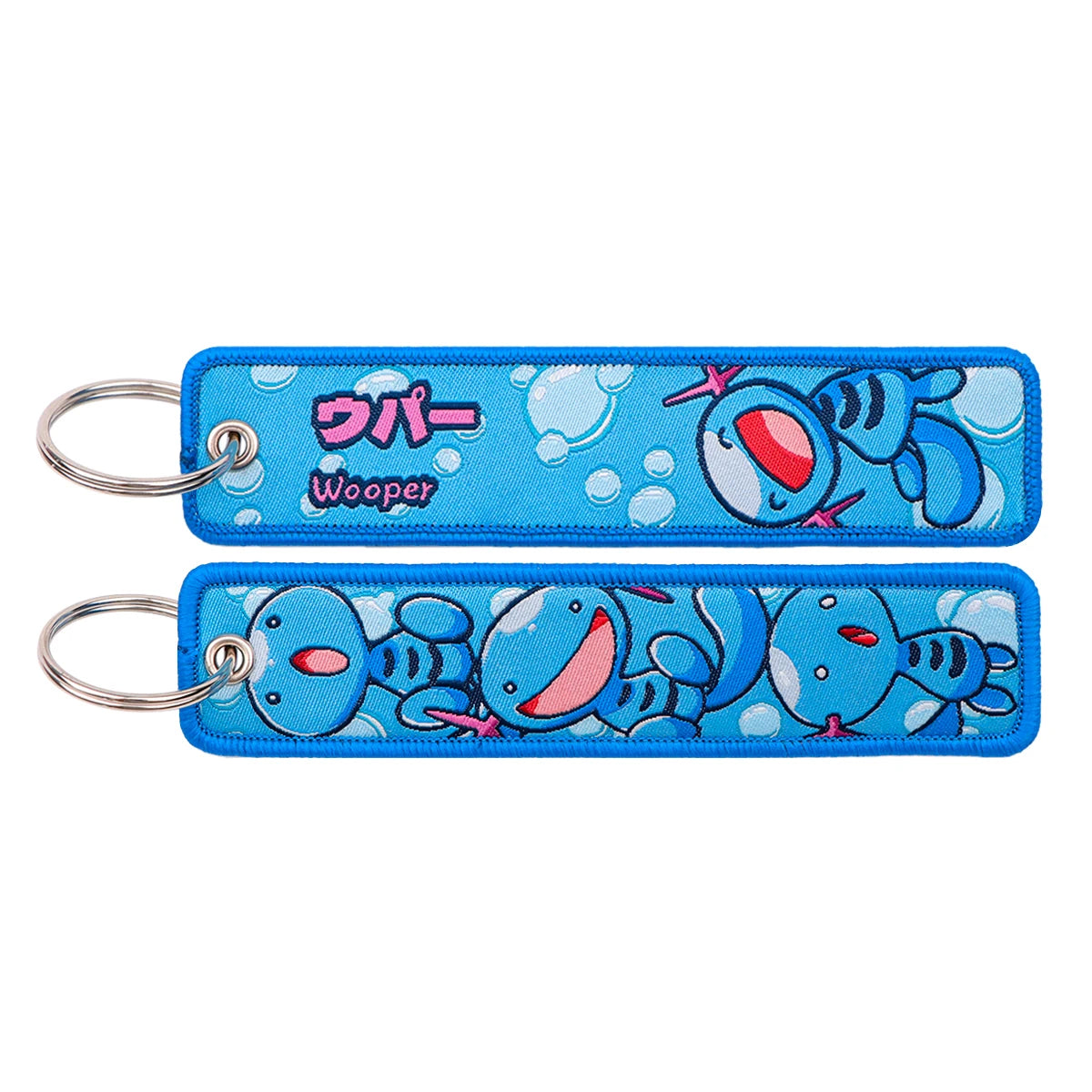 Cute Anime Elf Embroidery Key Fobs Cool Game Key Tags Keychains for Motorcycles Cars Fashion Key Rings Accessories Gifts 1pcs