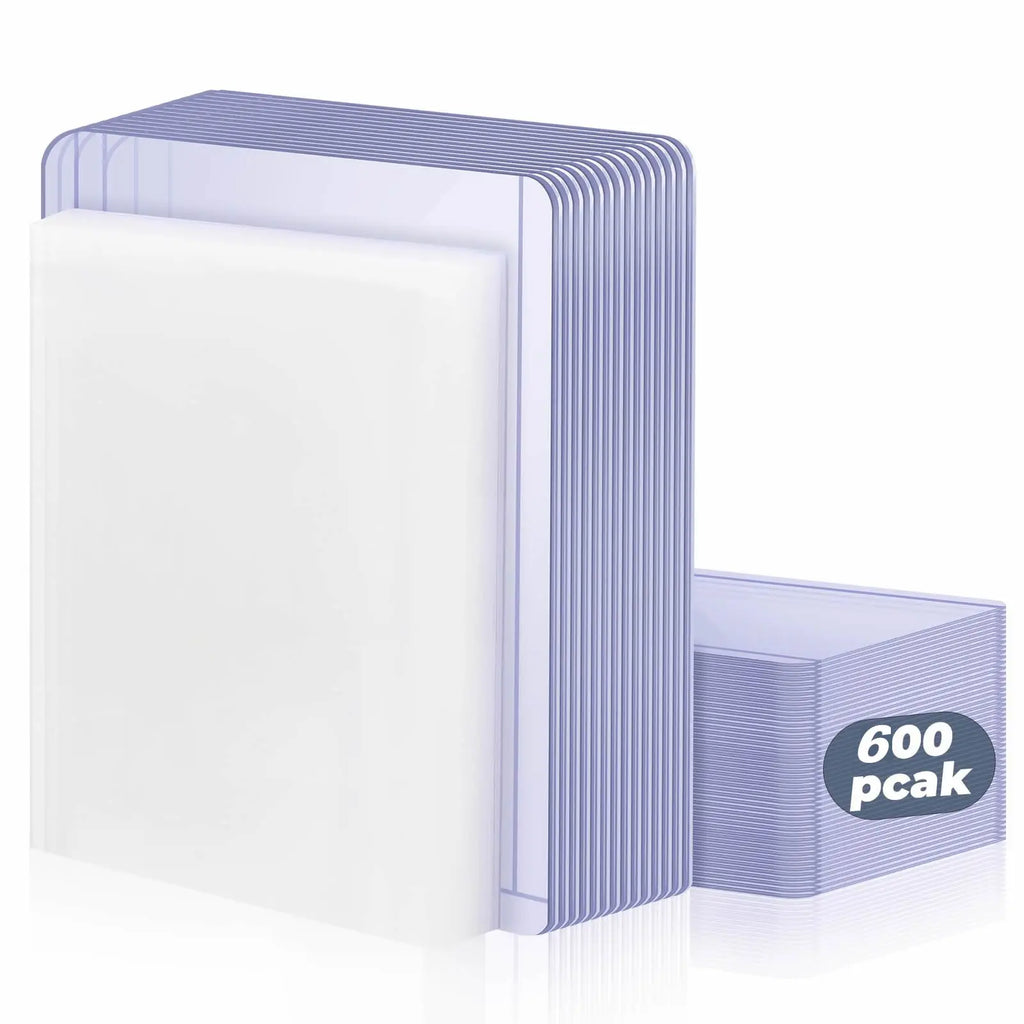 600pcs Hard Card Sleeves And Soft Card Holder Covered With Protective Filmclear Trading Protectors For Pokmone Football Gamecard
