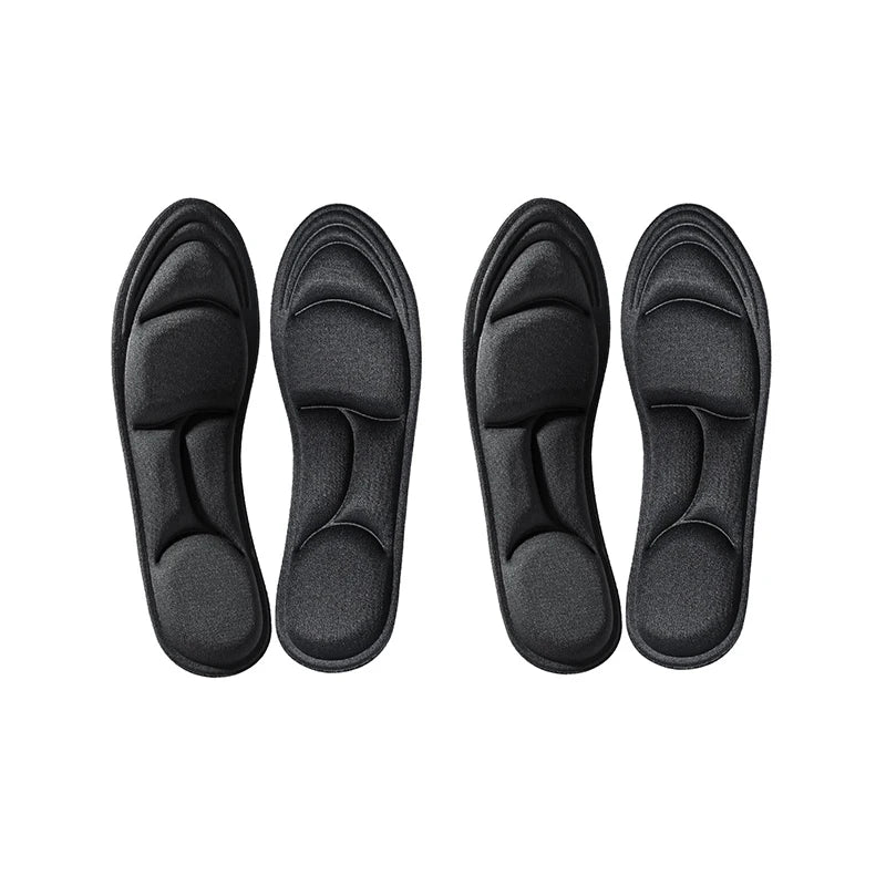1/2/4/16Pairs 5D Massage Memory Foam Insoles For Shoes Sole Breathable Cushion Sport Running Insoles For Feet Orthopedic Insoles