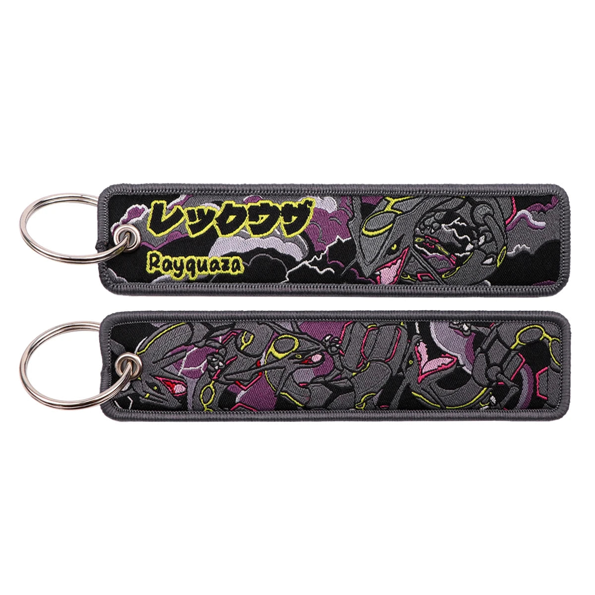 Cute Anime Elf Embroidery Key Fobs Cool Game Key Tags Keychains for Motorcycles Cars Fashion Key Rings Accessories Gifts 1pcs