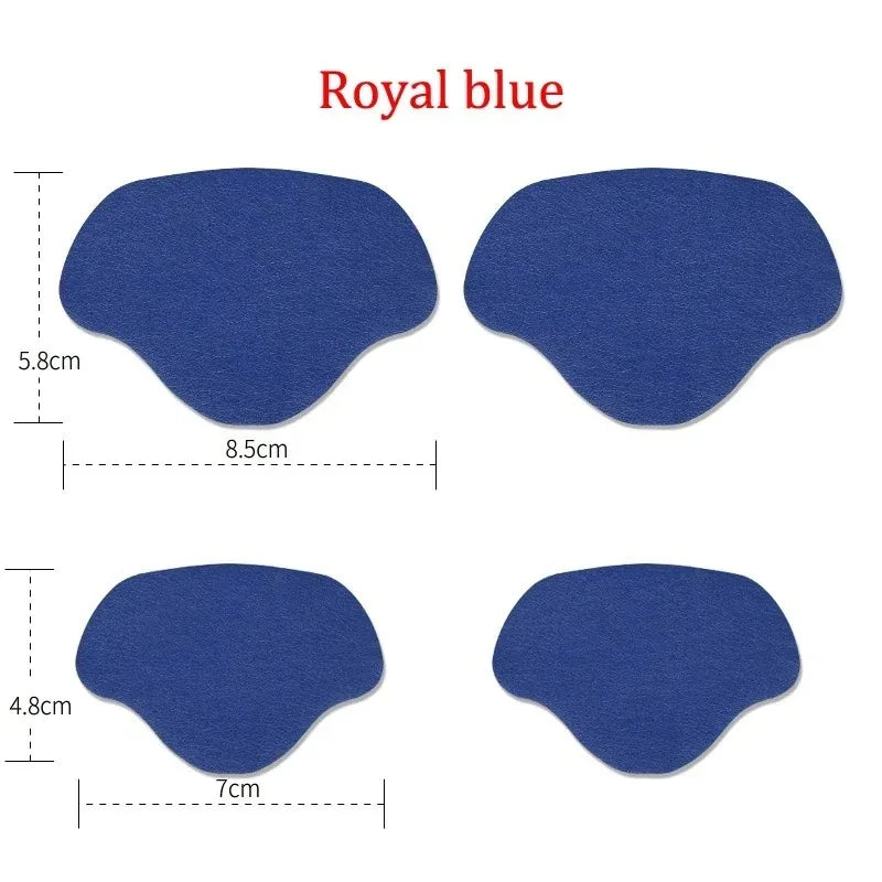 4Pcs Sneaker Heel Repair Pad Adjustable Size Wear-resistant Footbed Invisible Heel Repair Pad Repair Shoe Hole Pad Back Sticker