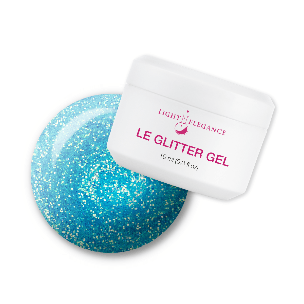 Light Elegance Glitter Gel - Snow Cone