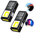 LED COB Mini Flashlight USB Rechargeable Lamp Torch Portable Working Light with Magnet Outdoor Emergency Hiking Fishing Lantern